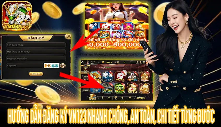 Hướng dẫn Đăng Ký VN123 chi tiết từng bước, an toàn, bảo mật tài khoản