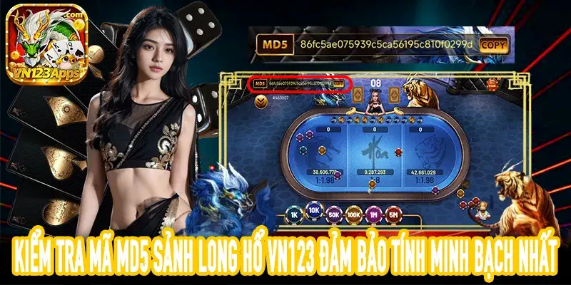 Hướng dẫn đối soát mã MD5 tại sảnh Long Hổ VN123 chuẩn nhất