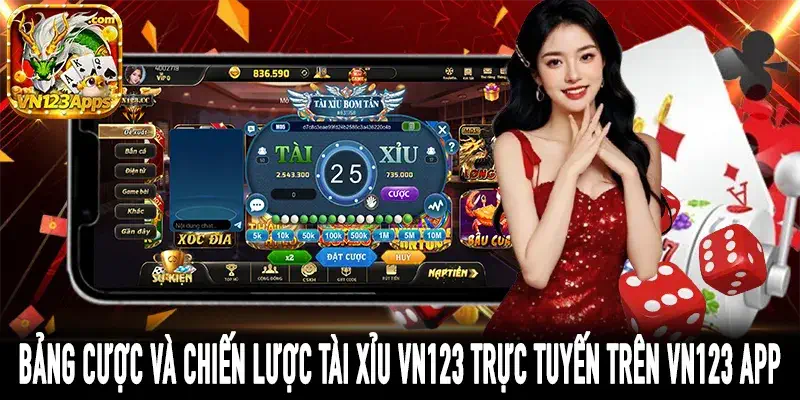 Người chơi trải nghiệm Tài Xỉu VN123 trên mobile
