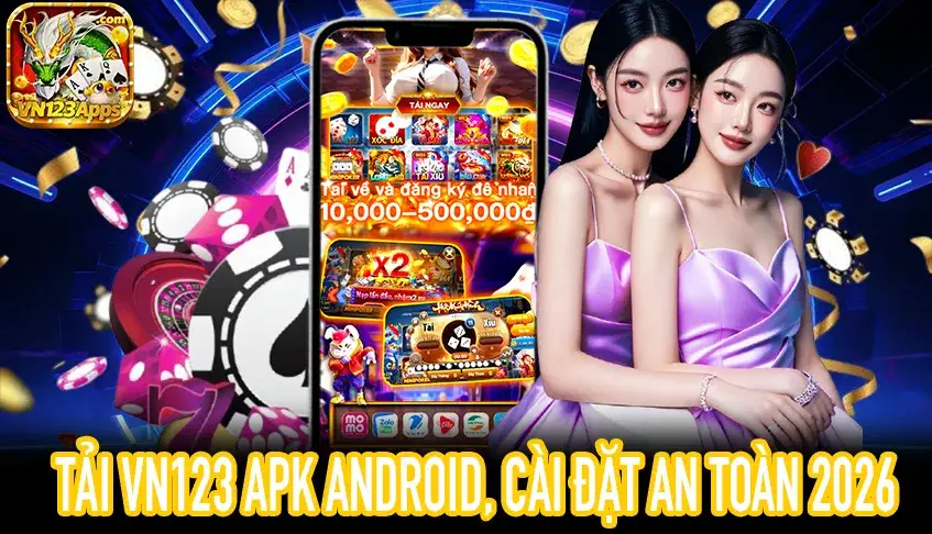 Giao diện Tải VN123 APK Android chính thống, cài đặt an toàn