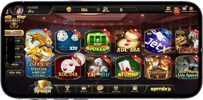 Giao diện VN123Apps hiển thị cài đặt và xử lý sự cố game
