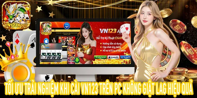 cài VN123 trên PC giúp trải nghiệm ổn định và không giật lag