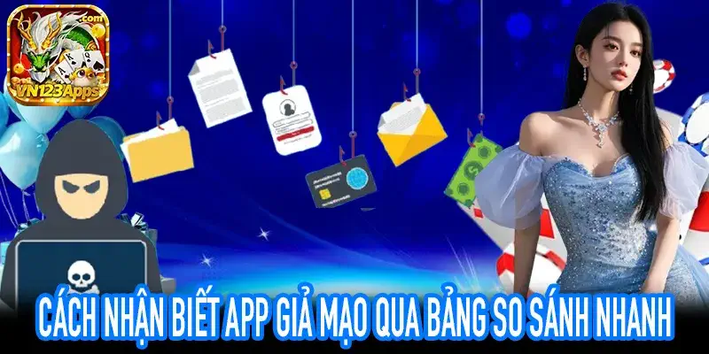 Bảng so sánh app giả mạo và ứng dụng chính thống - nhận biết app giả mạo