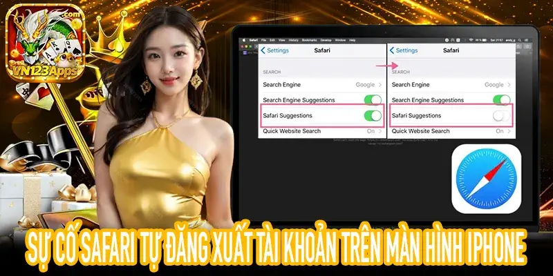 Điện thoại iPhone gặp lỗi safari tự đăng xuất tài khoản